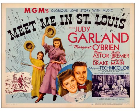 MEET ME IN ST. LOUISHalf Sheet (22" x 28"); Style BVery Fine Folded MGM, 1944A poster with light fold wear and a corner creas