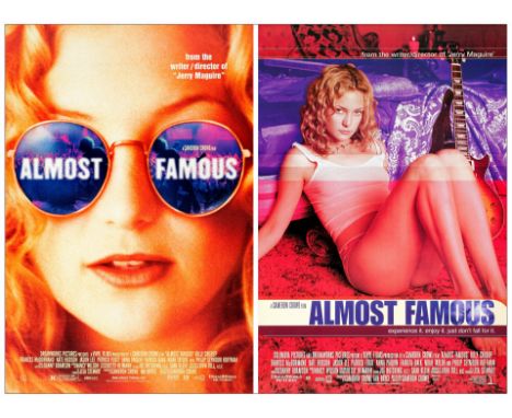 ALMOST FAMOUSOne Sheets (2) (27" x 40"); Regular &amp; InternationalMint Rolled DreamWorks &amp; Columbia TriStar, 2000A terr