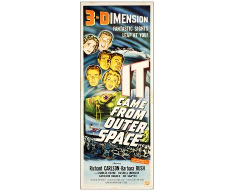 IT CAME FROM OUTER SPACEInsert (14" x 36"); 3-D StyleVery Fine- Folded; Artist Joseph Smith Universal International, 1953This