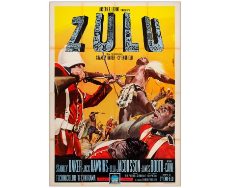 ZULUItalian 4-Fogli (55" x 78"); Style AFine+ Folded; Artist Enzo Nistri Paramount, 1964A bright and colorful poster with fol