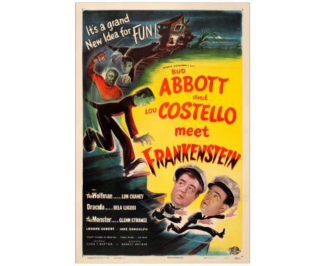 ABBOTT AND COSTELLO MEET FRANKENSTEINOne-Sheet (27" x 41")Very Fine- on Linen Universal International, 1948A beautiful and br