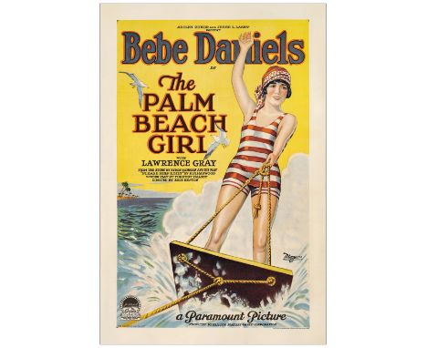 THE PALM BEACH GIRLOne-Sheet (27" x 41")Fine+ on Linen Paramount, 1926This gorgeous stone litho poster features a striking im