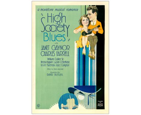 HIGH SOCIETY BLUESOne-Sheet (28" x 41"); Tim Matheson CollectionVery Fine on Linen Fox, 1930This one sheet, featuring images 