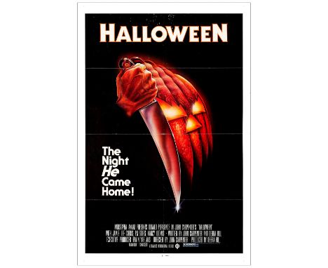 HALLOWEENOne Sheet (27" x 41"); Blue Ratings Box StyleFine Folded; Artist Bob Gleason Compass International, 1978What more ca