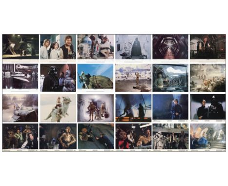 STAR WARS: ORIGINAL TRILOGYThree Lobby Card Sets (24) (11" x 14")Near Mint 20th Century Fox, 1977 &amp; 1980 &amp; 1983A lot 