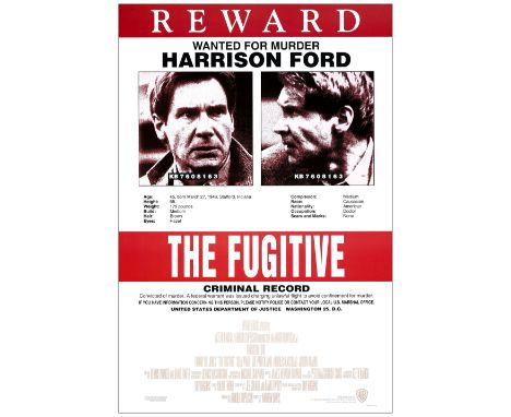 THE FUGITIVEOne-Sheet (27" x 40"); Recalled International StyleNear Mint Rolled, Full-Bleed Warner Bros., 1993While visually 