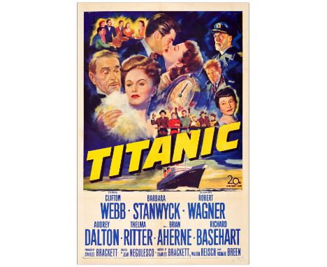 TITANICOne-Sheet (27" x 41")Very Fine Folded 20th Century Fox, 1953A folded poster is in terrific condition with some scatter