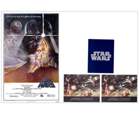 STAR WARS: A NEW HOPEOne-Sheet &amp; Two Program Books (8 Pages) &amp; Program Card (27" x 41" &amp; 12" x 9" &amp; 8.5" x 11