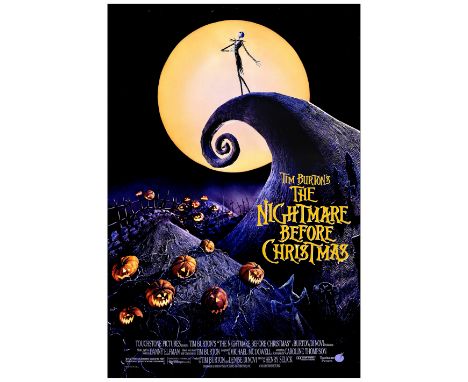 THE NIGHTMARE BEFORE CHRISTMASOne-Sheet (DS) (27" x 40")Very Fine- Rolled Buena Vista, 1993This double-sided poster with a gr
