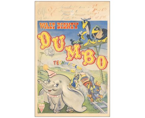 DUMBOPost-War Belgian (14" x 21.75")Fine+ on Linen RKO, 1947The post-war Belgian poster is really the piece to have on this t