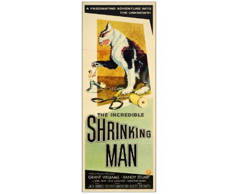 THE INCREDIBLE SHRINKING MANInsert (14" x 36")Very Fine- Folded; Artist Reynold Brown Universal International, 1957An insert 