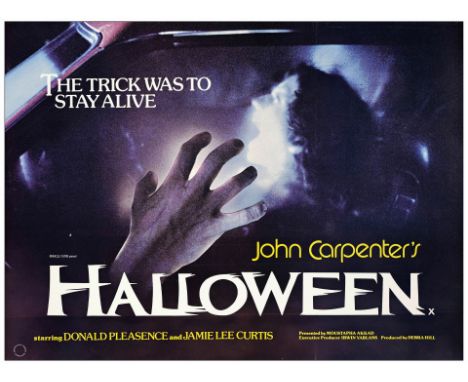 HALLOWEENBritish Quad (29.25" x 39.25")Very Good+ Rolled Miracle Films, 1979Very different yet utterly effective, this quad f