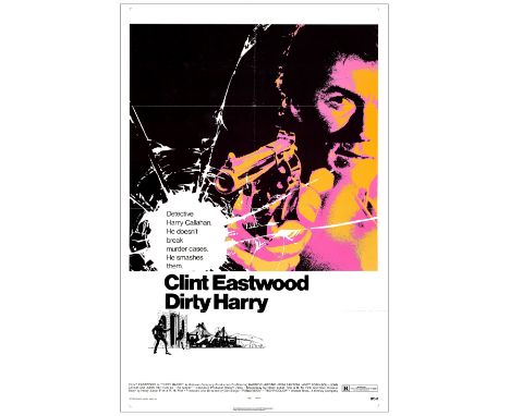 DIRTY HARRYOne-Sheet (27" x 41")Very Fine+ Folded; Artist Bill Gold Warner Bros., 1971While most notable as the first in the 