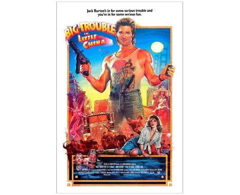 BIG TROUBLE IN LITTLE CHINAOne-Sheet (27" x 41"); Studio StyleNear Mint Rolled; Artist Drew Struzan 20th Century Fox, 1986The