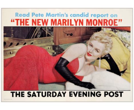 MARILYN MONROE SATURDAY EVENING POST MAGAZINENewstand Poster (39.5" x 28")Very Fine- on Linen Curtis Publishing, 1956The post