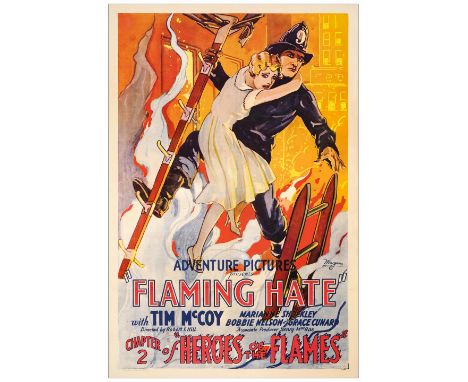 HEROES OF THE FLAMESOne-Sheet (27" x 41")Fine on Linen Universal, 1931The stunning stone litho one sheet offered here from th