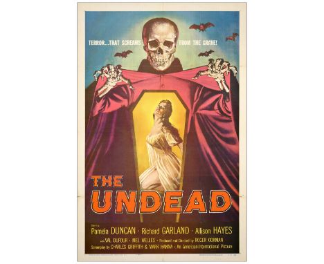 THE UNDEADOne-Sheet (27" x 41")Very Fine Folded; Artist Albert Kallis American International, 1957Exposing what lies beneath 