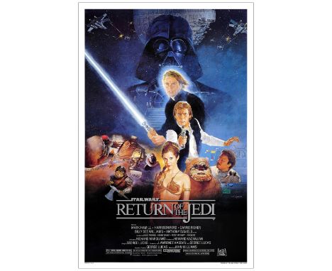 STAR WARS: RETURN OF THE JEDIOne-Sheet (27.25" x 41"); Style B Autographed by Kazuhiko Sano (Beckett COA.). Near Mint Rolled;