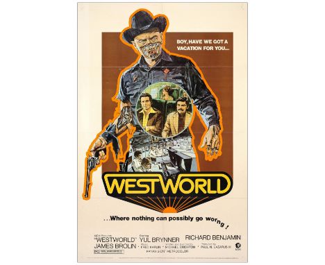 WESTWORLDOne-Sheet (27" x 41")Very Fine- Folded; Artist Neal Adams MGM , 1973The one sheet offered here is the artwork by fam