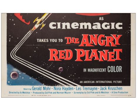 THE ANGRY RED PLANETThree Sheet (41" x 79")Very Fine Folded American International, 1960Released at the height of the "red" s