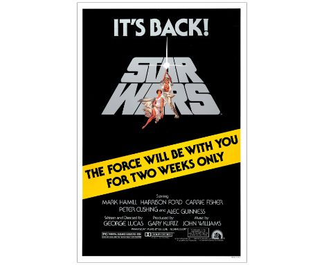 STAR WARS: A NEW HOPEOne-Sheet (27" X 41"); From the Collection of Steven BengeVery Fine Rolled; Artist Tom Jung 20th Century