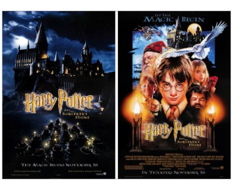 HARRY POTTER AND THE SORCERER'S STONEOne-Sheets (2) (27" x 40"); Advance &amp; RegularNear Mint Rolled; Artist Page Wood (Adv