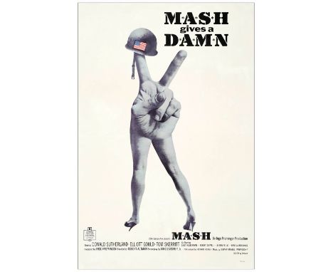 MASHOne Sheet (27" X 41"); First ReleaseVery Fine- on Linen 20th Century Fox, 1970Offered here is the very rare first release