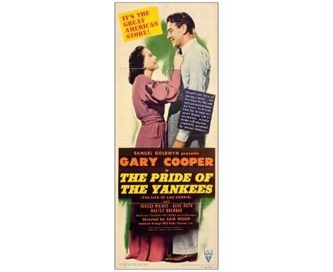 THE PRIDE OF THE YANKEESInsert (14" x 36")Very Fine- Folded RKO, 1942The original one sheet for this film was done in a very 