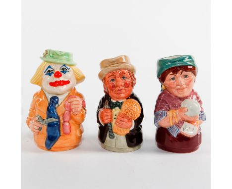 Includes Madame Crystal, Mr. Farrow and Charlie Cheer.Royal Doulton backstamp.  Artist: William K. Harper Issued: Late 20th C