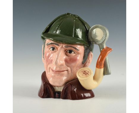 Pipe and magnifying glass handle, dark green Sherlock Holmes hat.Modeled as literature's greatest sleuth, Sherlock Holmes, wh