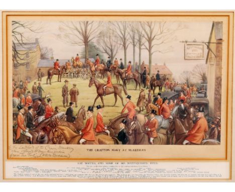 A PAIR OF OIL PAINTINGS BY JOEL OWEN  depicting river scenes, each signed and dated 39.5cm x 60cm together with a hunting pri