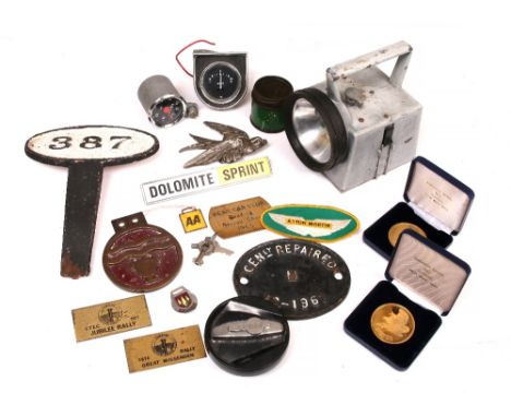 SMALL QUANTITY OF AUTOMOBILE DIALS  and a small quantity of railway ephemera etc 