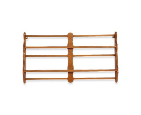 AN ERCOL LIGHT ELM DELFT RACK  104cm x 61cm 