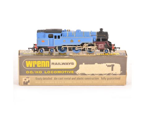 Wrenn OO gauge model railway locomotive; W2246 2-6-4 tank CR blue livery, in original box and booklet.