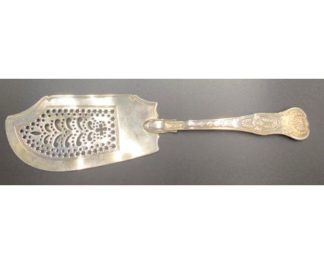 PAUL STORR fine quality London silver fish slice 1813. 189gms.Condition ReportRepair to back joint and slight break to pierce