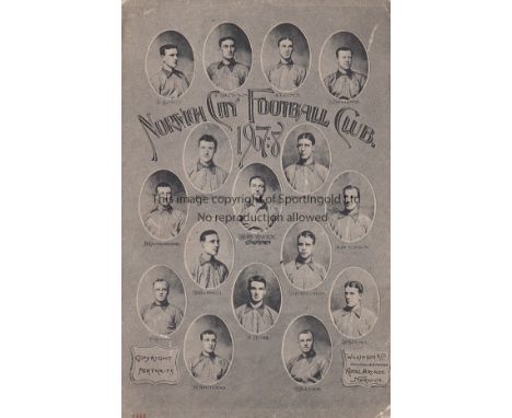 NORWICH CITY       Black & white portraits postcard 1907/8. Issued by Wilkinson & Co.    Generally good