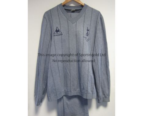 TONY GALVIN 1982 LEAGUE CUP FINAL    Tracksuit top and leggings belonging to Tony Galvin issued for the 1982 League Cup Final