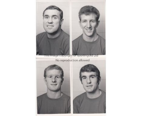 BURY       Fourteen 5.5" X 3.25" portrait photographs issued by A. Wilkes & Son of West Bromwich for season 1967/8 including 