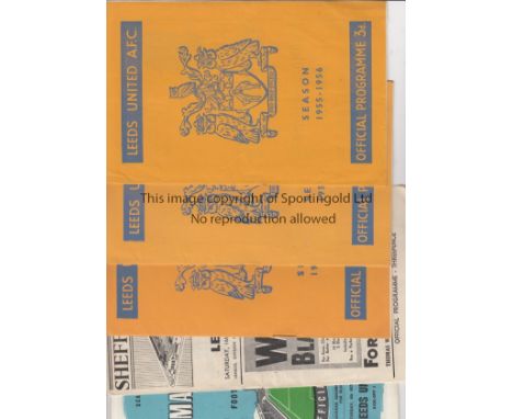 LEEDS 50s    Interesting collection of 13 programmes involving Leeds, all 50s, 7 x homes , 55/6 v Stoke, 56/7 v Cardiff, 57/8