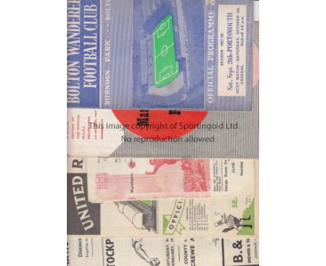 1950s   Collection of 60 x 1950s programmes, good variety and includes a few Reserves issues. Programmes include Man Utd v Re