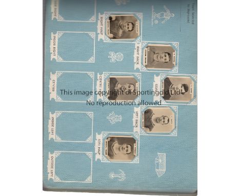 PINNACE CARDS ALBUM    Album issued by Godfrey Phillips Ltd, 1920s titled "Photos of Football Players" each page of the large