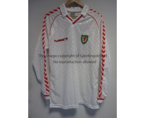 WALES          Possible match worn shirt used in September 1988 away v Netherlands, which was the only occasion it was used. 
