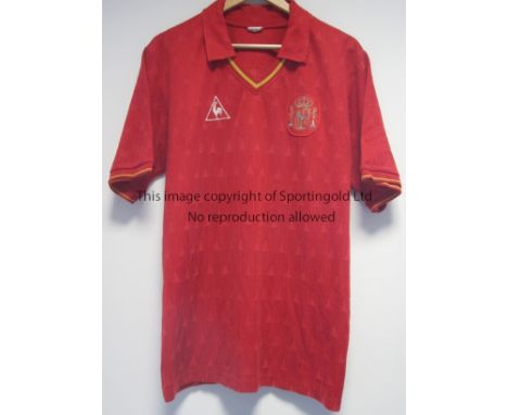 GALVIN - SPAIN     Spain shirt exchanged with Tony Galvin after the World Cup Qualifier in Seville, 16/11/88. The shirt has a