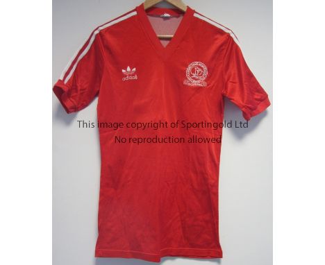 1982 CUP FINAL SHIRT- QPR    Red short sleeved QPR 1982 Cup Final shirt worn by number 8 Mike Flanagan of QPR. Tottenham won 