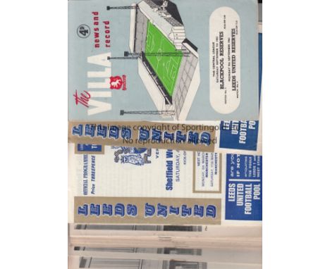 LEEDS   A collection of 20 Leeds United home programmes from the 1960's - 6 x 1960/61, 3 x 1961/62, 1 x 1962x 63, 6 x 1963/64