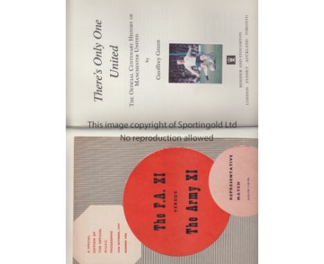MANCHESTER UNITED    Hardback book with dust jacket, There's Only One United by Geoffrey Green, Centenary History of Manchest