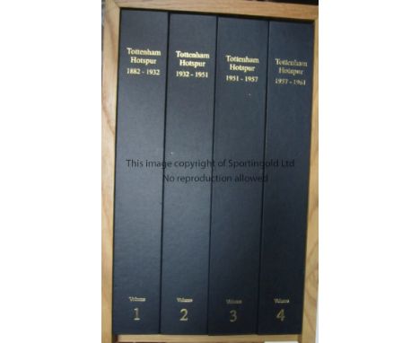 TOTTENHAM    Excellent set of large Tottenham Club History books, limited edition, compiled and presented to the players by a