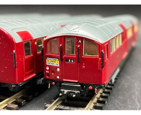 Four unboxed EFE Exclusive First Editions 1938 London Tube Stock Northern Line diecast models to include Driving Carriage A, 