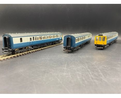 Lima L149810 Class 117 3-Car DMU in BR Blue/Grey - Tested Runner(600g)Running Nos. W51350, W51332, W59508. Condition Report: 