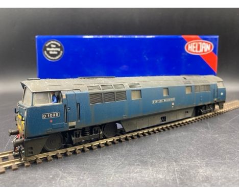 Heljan 5219 Class 52 diesel D1030 "Western Musketeer" in early blue with small yellow warning panels - Tested Runner(1100g)Ho